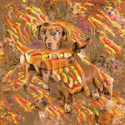psychedelic hot dog